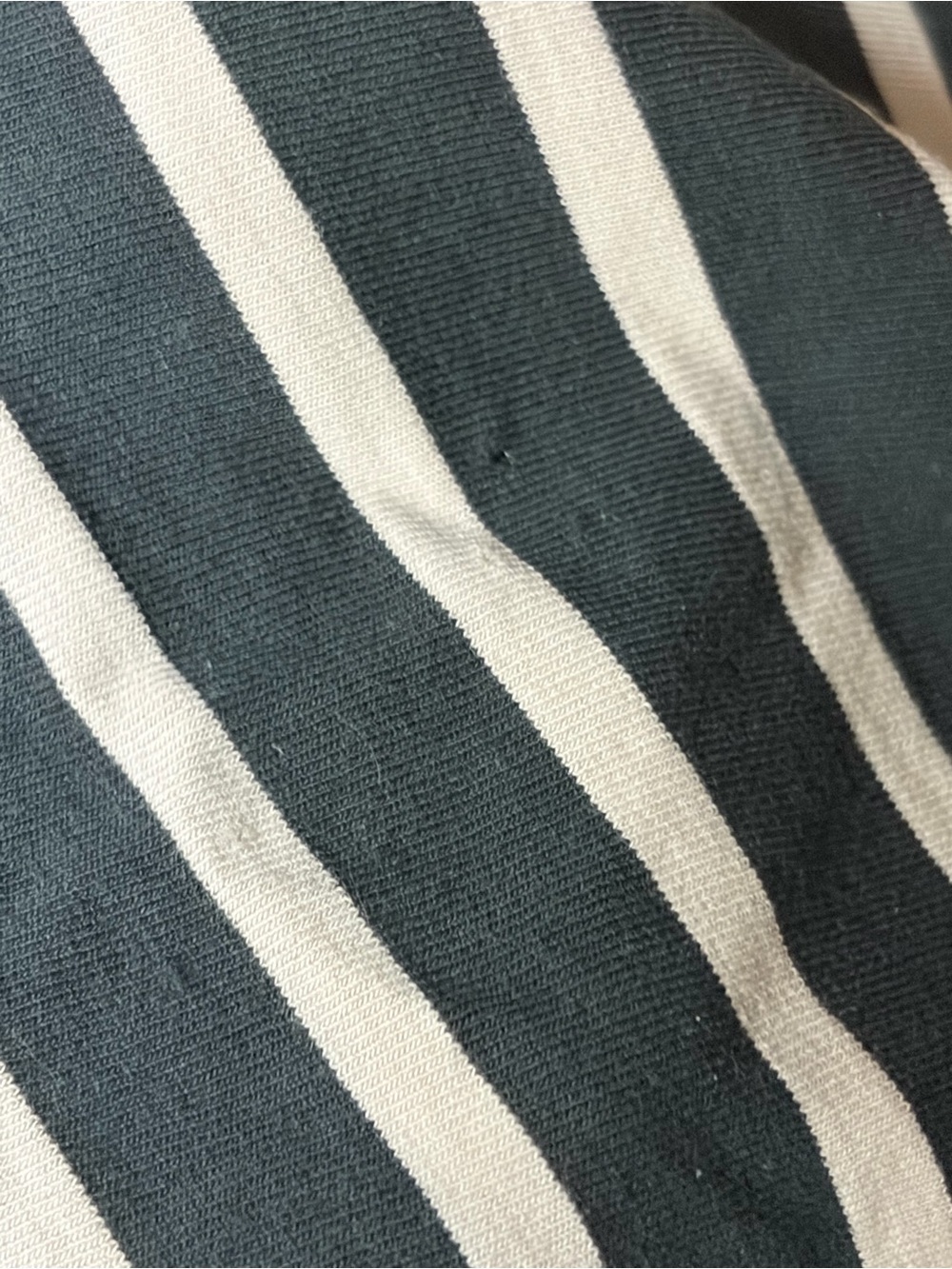 (#8) Lululemon Love Tank Pleated Black White Striped Racerback Size 8